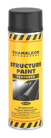 Spray peinture structurée Noir 500 ml