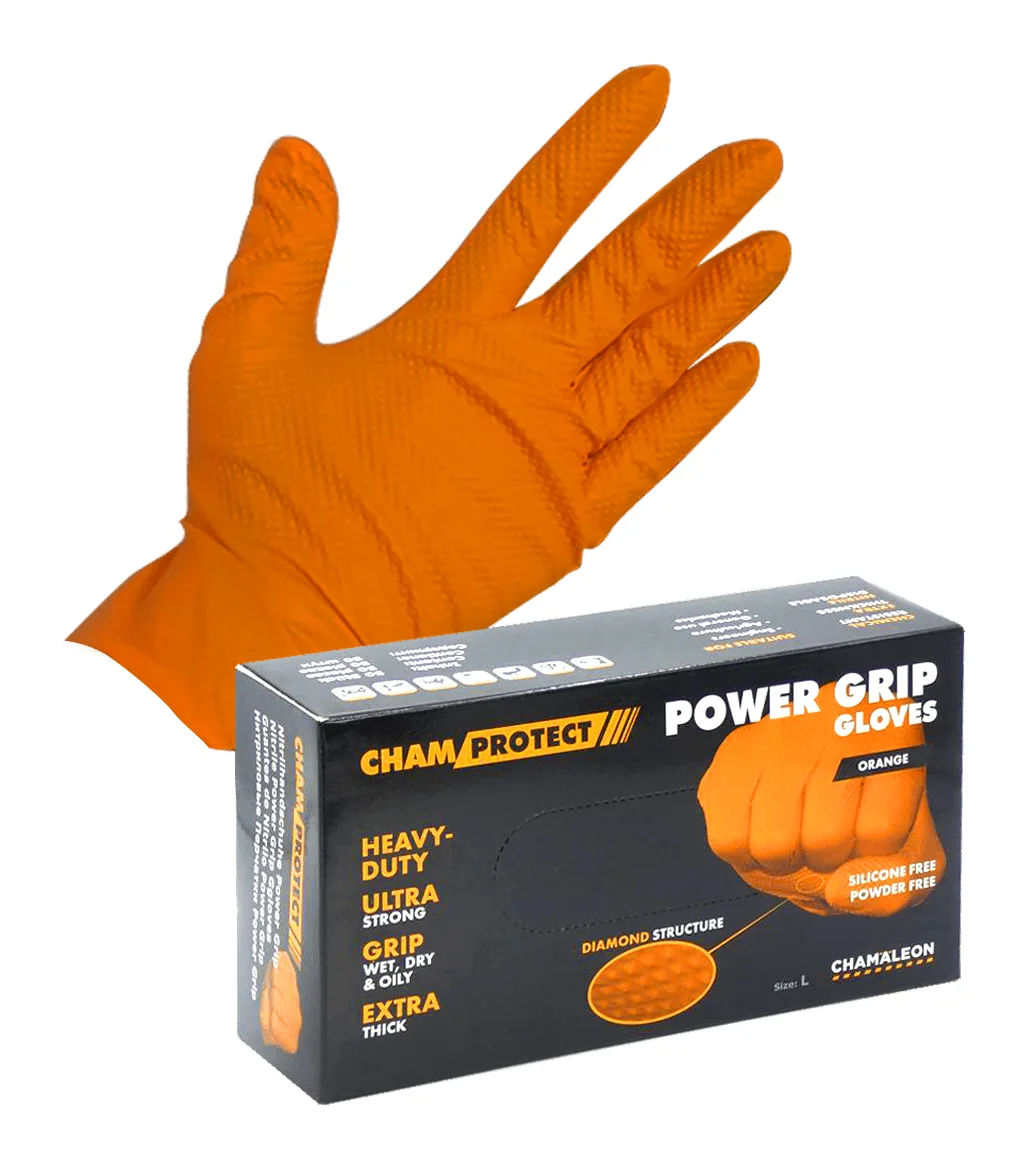 Gants nitrile Power Grip large