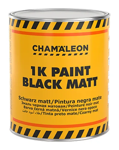 Peinture acrylique Noir Mate 1 L