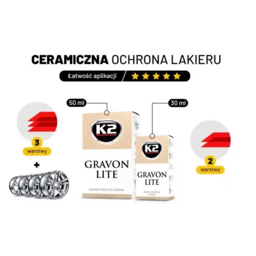Ceramika Zabezpieczajaca K2 Gravon Lite 50ml 5 500x500